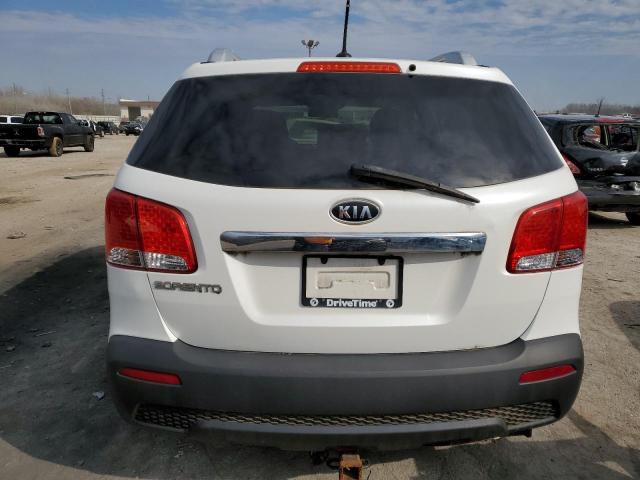 5XYKT4A29DG372766 - 2013 KIA SORENTO LX WHITE photo 6