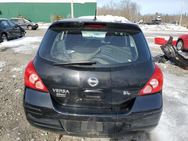 3N1BC1CP2BL370292 - 2011 NISSAN VERSA S BLACK photo 6