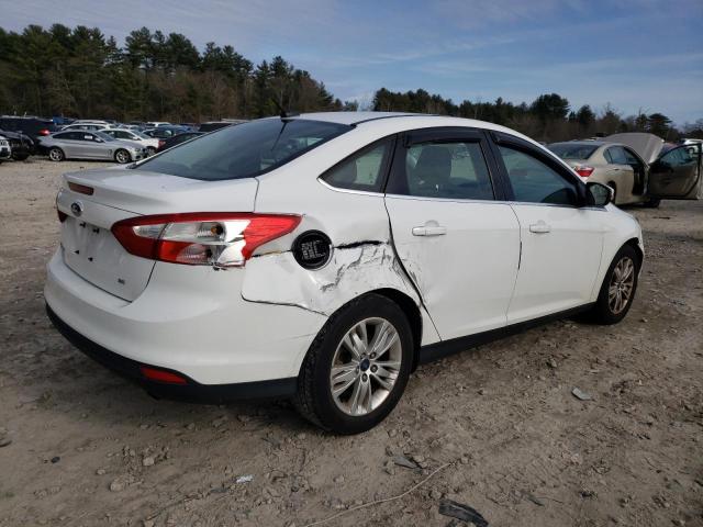 1FAHP3H21CL358139 - 2012 FORD FOCUS SEL WHITE photo 3