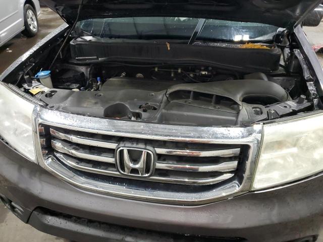 5FNYF3H2XEB011184 - 2014 HONDA PILOT LX GRAY photo 11