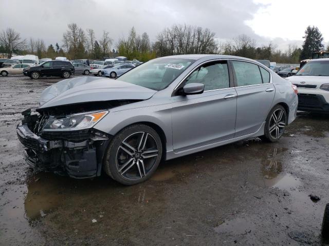 1HGCR2F17HA073582 - 2017 HONDA ACCORD SPORT SPECIAL EDITION SILVER photo 1