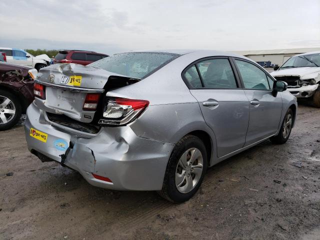 19XFB2F52EE023698 - 2014 HONDA CIVIC LX SILVER photo 3