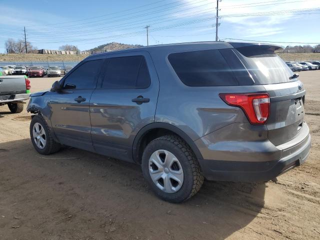 1FM5K8AR3KGA79391 - 2019 FORD EXPLORER POLICE INTERCEPTOR GRAY photo 2