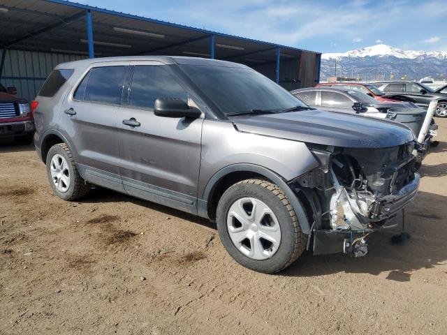 1FM5K8AR3KGA79391 - 2019 FORD EXPLORER POLICE INTERCEPTOR رمادي صورة 4