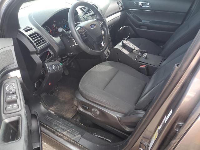 1FM5K8AR3KGA79391 - 2019 FORD EXPLORER POLICE INTERCEPTOR رمادي صورة 8