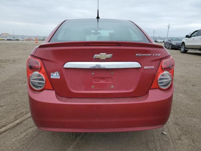 1G1JE5SB5E4216839 - 2014 CHEVROLET SONIC LTZ RED photo 6