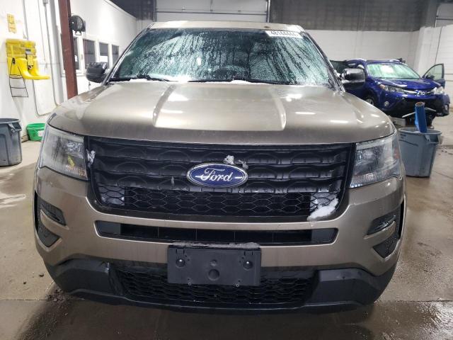 1FM5K8AR7HGB34160 - 2017 FORD EXPLORER POLICE INTERCEPTOR CREAM photo 5