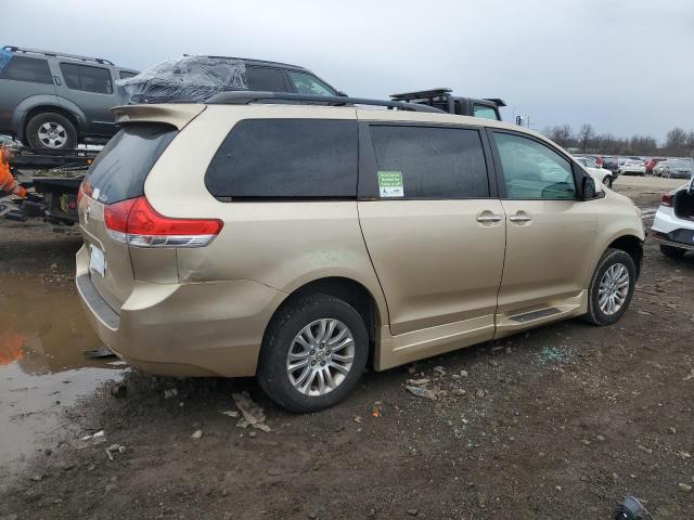 5TDYK3DC2CS253955 - 2012 TOYOTA SIENNA XLE GOLD photo 3