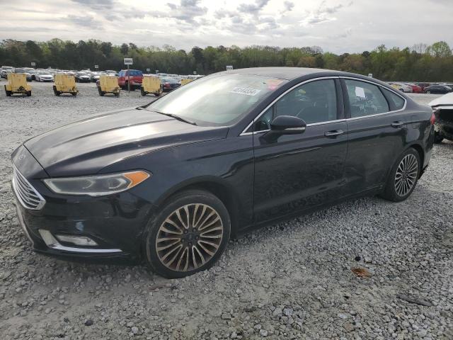 3FA6P0H92HR130355 - 2017 FORD FUSION SE BLACK photo 1