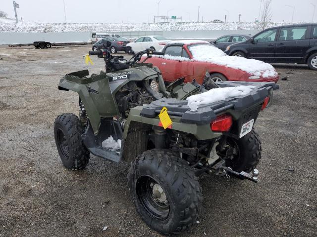 4XAMH57A1EA094811 - 2014 POLARIS SPORTSMAN 570 GREEN photo 3