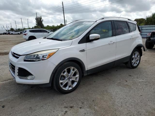 1FMCU9J96EUB93432 - 2014 FORD ESCAPE TITANIUM WHITE photo 1