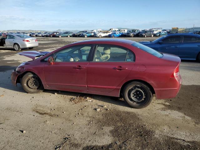 1HGFA16587L129744 - 2007 HONDA CIVIC LX RED photo 2