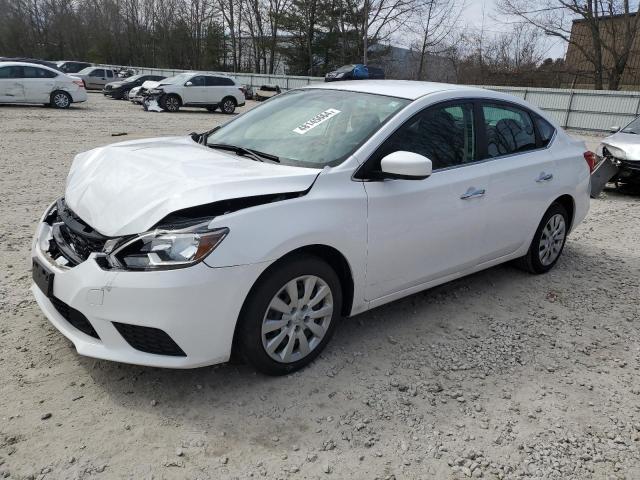 3N1AB7AP0KY412658 - 2019 NISSAN SENTRA S WHITE photo 1