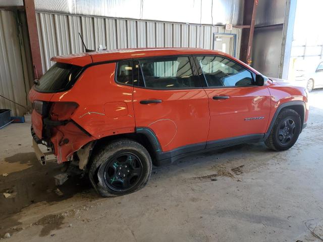 3C4NJCAB0MT545922 - 2021 JEEP COMPASS SPORT ORANGE photo 3