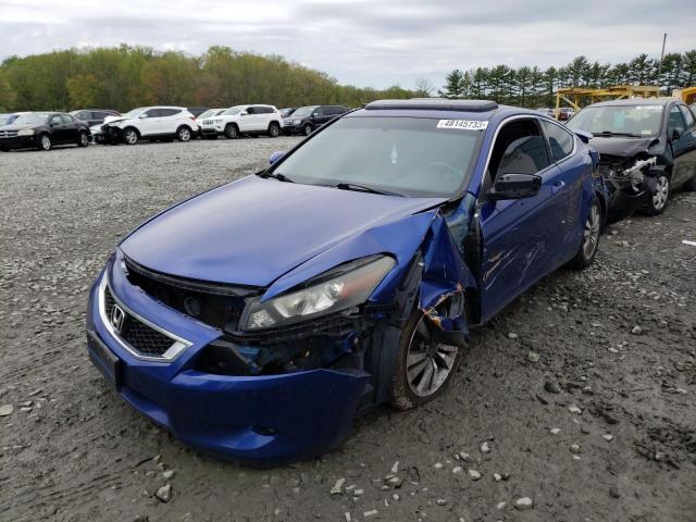 1HGCS1B84AA004954 - 2010 HONDA ACCORD EXL BLUE photo 1