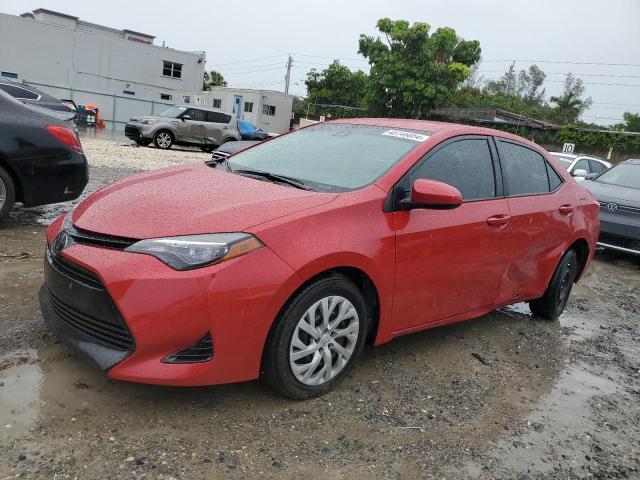 2T1BURHE3JC976816 - 2018 TOYOTA COROLLA L RED photo 1