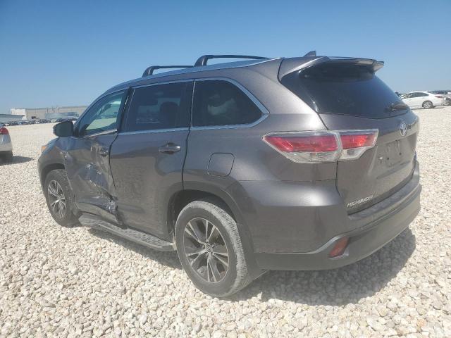 5TDKKRFH9GS156128 - 2016 TOYOTA HIGHLANDER XLE GRAY photo 2