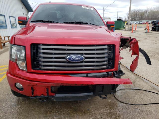 1FTFW1ETXCFC63888 - 2012 FORD F150 SUPERCREW RED photo 5
