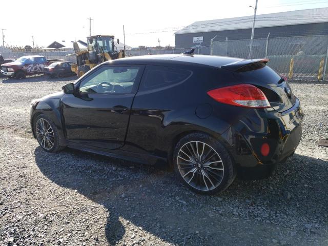 KMHTC6AE7HU304508 - 2017 HYUNDAI VELOSTER TURBO BLACK photo 2