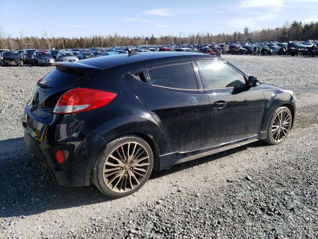 KMHTC6AE7HU304508 - 2017 HYUNDAI VELOSTER TURBO BLACK photo 3