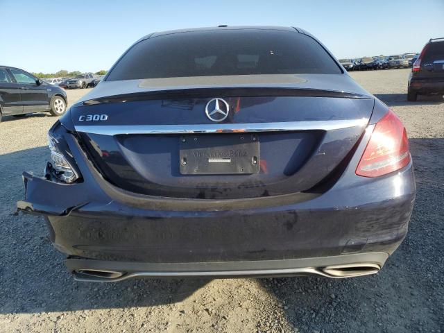 55SWF4JB4JU280586 - 2018 MERCEDES-BENZ C 300 BLUE photo 6