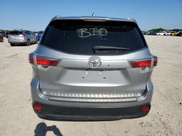 5TDKKRFH8GS157111 - 2016 TOYOTA HIGHLANDER XLE SILVER photo 6