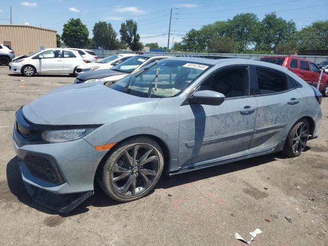 SHHFK7H98JU214543 - 2018 HONDA CIVIC SPORT TOURING TEAL photo 1