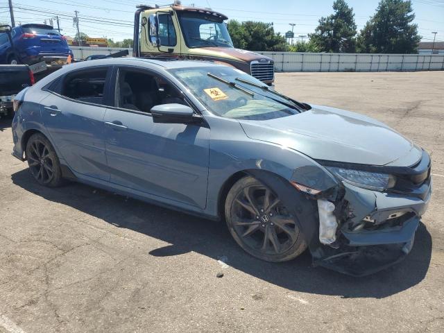 SHHFK7H98JU214543 - 2018 HONDA CIVIC SPORT TOURING TEAL photo 4