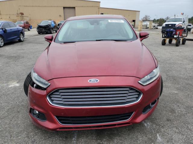 3FA6P0K94ER162308 - 2014 FORD FUSION TITANIUM BURGUNDY photo 5