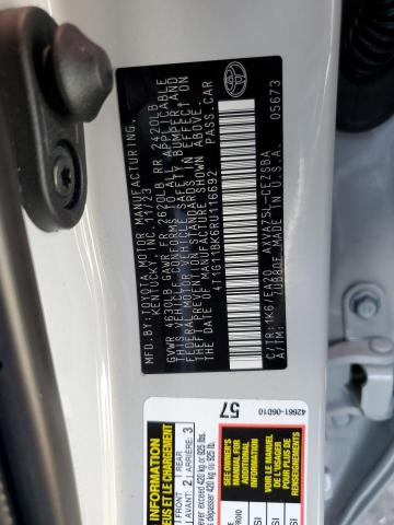 4T1G11BK6RU116692 - 2024 TOYOTA CAMRY SE NIGHT SHADE WHITE photo 12