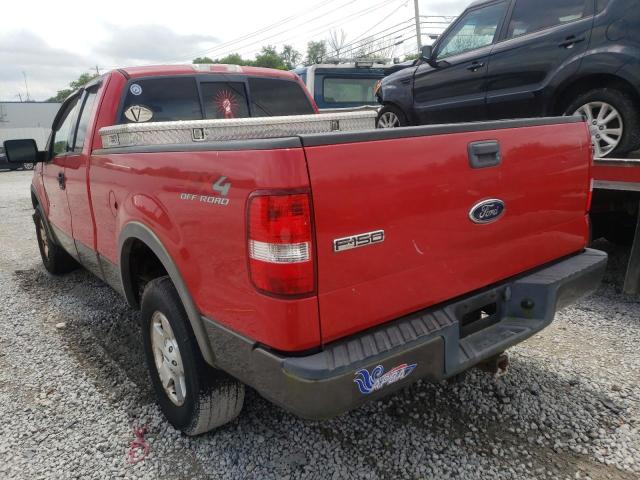 1FTPX14584NA55844 - 2004 FORD F-150 RED photo 3