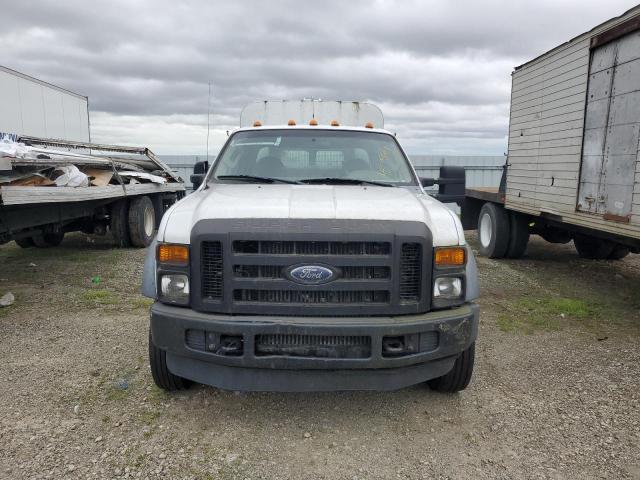 1FDXW46R78EC84067 - 2008 FORD F450 SUPER DUTY WHITE photo 5