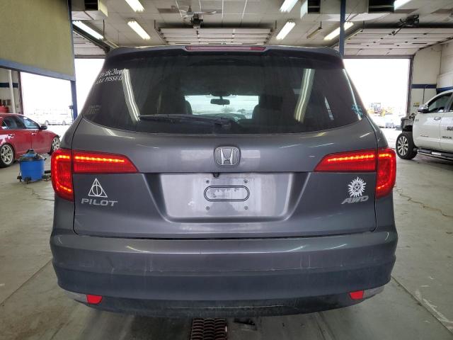 5FNYF6H59HB038019 - 2017 HONDA PILOT EXL GRAY photo 6