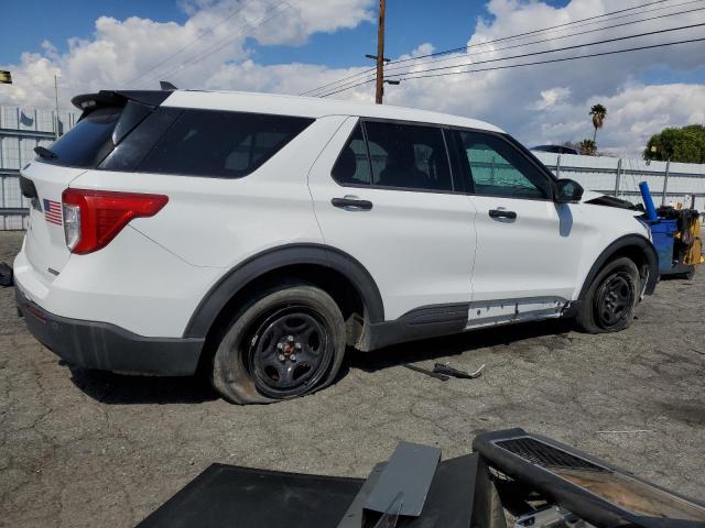 1FM5K8AW5MNA20072 - 2021 FORD EXPLORER POLICE INTERCEPTOR 白色 照片 3