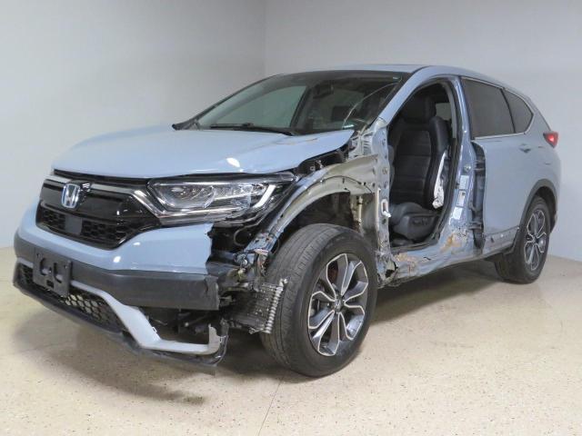 5J6RT6H80NL022737 - 2022 HONDA CR-V EXL BLUE photo 2