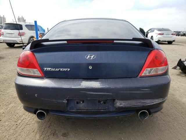 KMHHM65DX5U156385 - 2005 HYUNDAI TIBURON BLUE photo 6