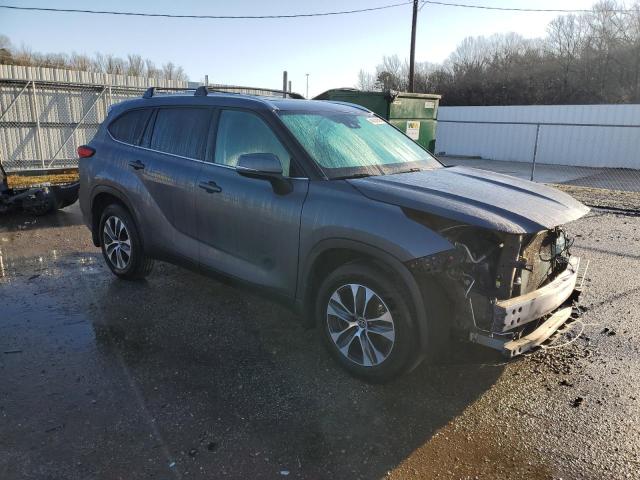 5TDGZRAHXMS522263 - 2021 TOYOTA HIGHLANDER XLE 灰色 照片 4