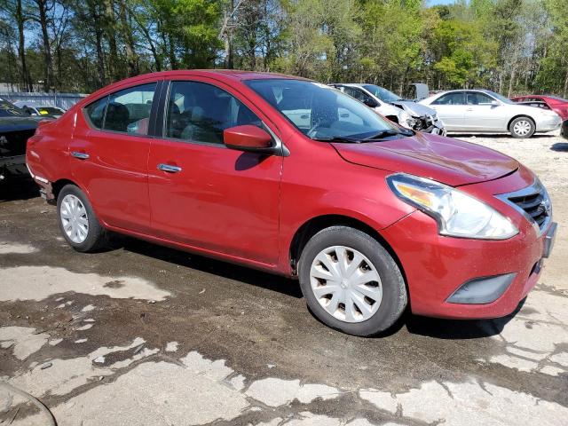 3N1CN7AP2FL950846 - 2015 NISSAN VERSA S RED photo 4