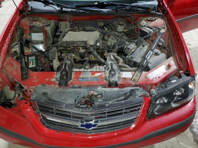 2G1WF52E349377294 - 2004 CHEVROLET IMPALA RED photo 11