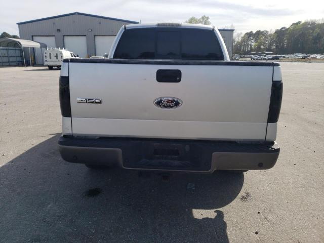 1FTPW14525FB63696 - 2005 FORD F150 SUPERCREW SILVER photo 6