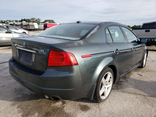 19UUA66275A024745 - 2005 ACURA TL GREEN photo 4