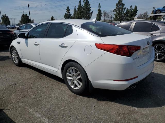 KNAGM4A79D5382833 - 2013 KIA OPTIMA LX WHITE photo 2