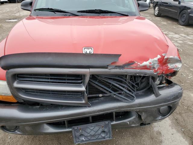 1B7FL16X82S507523 - 2002 DODGE DAKOTA BASE RED photo 11