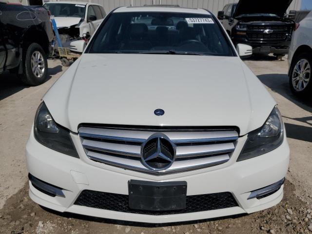 WDDGF8BB7CR205430 - 2012 MERCEDES-BENZ C 300 4MATIC WHITE photo 5