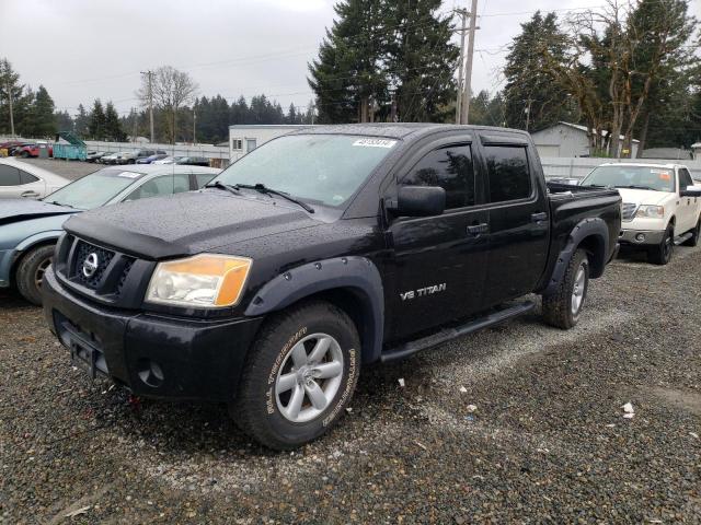 1N6AA0EK6BN307686 - 2011 NISSAN TITAN S BLACK photo 1