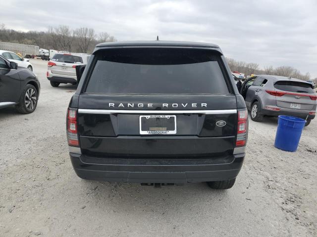 SALGV3EF9GA296289 - 2016 LAND ROVER RANGE ROVE AUTOBIOGRAPHY BLACK photo 6