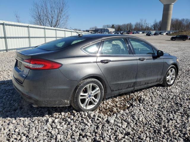3FA6P0HD8JR136638 - 2018 FORD FUSION SE GRAY photo 3