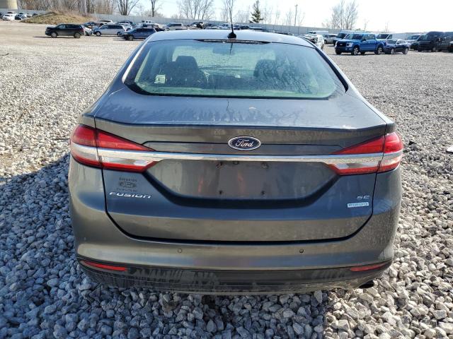 3FA6P0HD8JR136638 - 2018 FORD FUSION SE GRAY photo 6