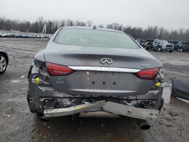 JN1EV7AR7JM430215 - 2018 INFINITI Q50 LUXE GRAY photo 6