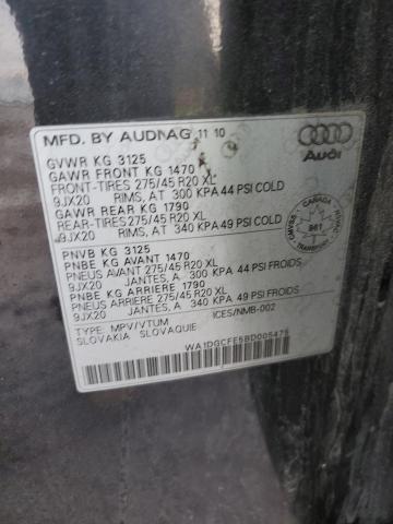 WA1DGCFE5BD005475 - 2011 AUDI Q7 PRESTIGE BLACK photo 13